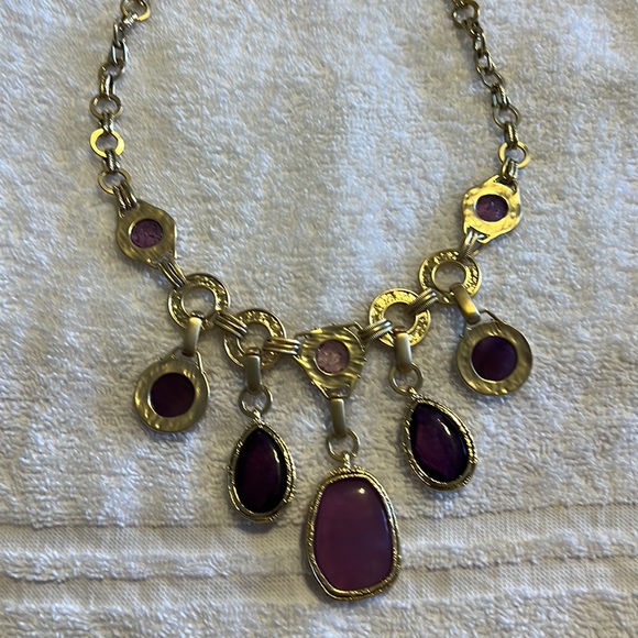 Chico’s Silver and purple necklace - Picture 4 of 4